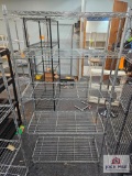 Silver Five Tier Wire Shelf