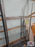 Silver four tier Wire Shelf