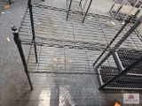 Black Two Tier Wire Shelf