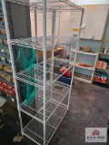 White Five tier Wire Shelf