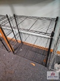 Black Three Tier Wire Shelf