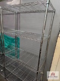 Silver Five Tier Wire Shelf