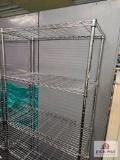 Silver Five Tier Wire Shelf