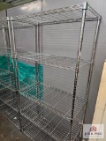 Silver Five Tier Wire Shelf