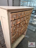 Wooden Cabinet & Trays