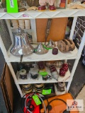 White Plastic Shelf (Empty)( This Item Can't Be Pickup until 02-27-2024 @ Noon)