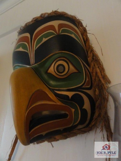 Northwest Indian signed mask