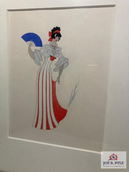 Erte 'Ninette (3rd Tableau)-Tete 2' Circa 1930