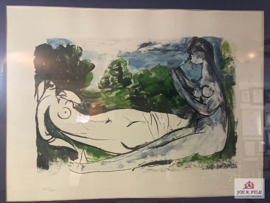 Reclining nude; signed and numbered print; 1967/2000