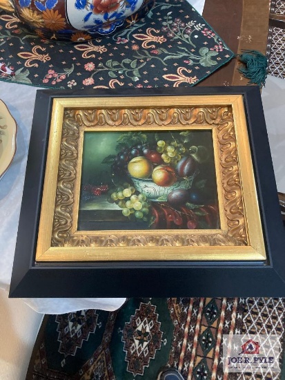 Oil on canvas Still Life Fruit on Table