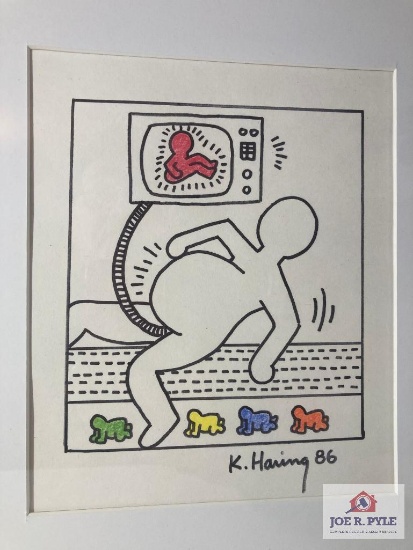 Original Drawing by Keith Haring 1986