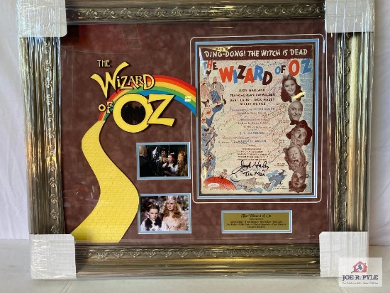 Wizard of Oz "Ding Dong The Witch is Dead" Movie Score Cover, signed by cast