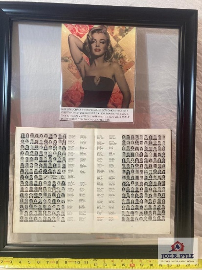 Marilyn Monroe "Chieftain Sophomore Year High School Yearbook"