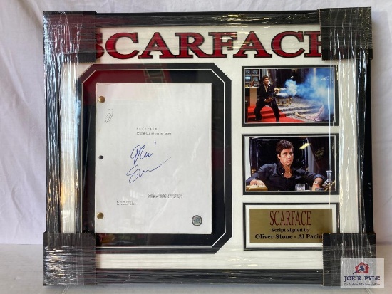 "Scarface" Pacino/Scorcese Signed Script Photo Frame