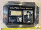 Carlo Gambino Signed Check Photo Frame