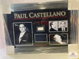 Paul Castellano Signed Cut Photo Frame