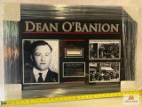 Dean O'Banion Signed Cut Photo Frame