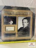Werner Heisenberg Signed Cut Photo Frame