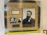 Wilhelm Conrad Roentgen Signed Cut Photo Frame