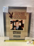 Hugh Hefner Signed Pipe Photo Frame