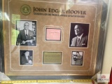 J. Edgar Hoover Signed Photo Frame
