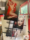 Adam Rote: Marilyn Monroe/Hugh Hefner Print on Canvas Wall Hanging