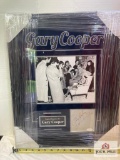 Gary Cooper Signed Cut Photo Frame