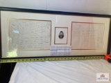 John F. Kennedy Handwritten Manuscript Catholic Faith Photo Frame