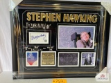Stephen Hawking Signed Cut Photo Frame