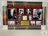 Al, Mae, & Ralph Capone Signed Cut Photo Frame