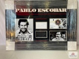 Pablo Escobar Signed Cut Photo Frame