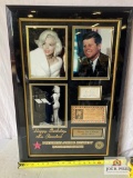 Marilyn Monroe/JFK Signed Cut & Presidential Birthday Gala Ticket Pho