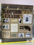 Bonnie Parker/Clyde Barrow Gun,Glasses,Poem Photo Frame