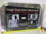 Vito Genovese Signed Cut Photo Frame