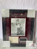 Betty Grable Signed Cut Photo Frame