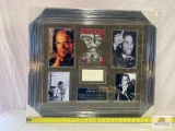 Malcolm X Signed Cut Photo Frame
