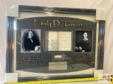 Emily Dickinson Signed Cut Photo Frame
