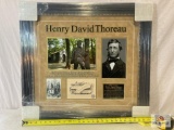 Henry David Thoreau Signed Cut Photo Frame