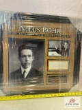 Niels Bohr Signed Cut Photo Frame