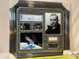 Edwin Hubble Signed Cut Photo Frame