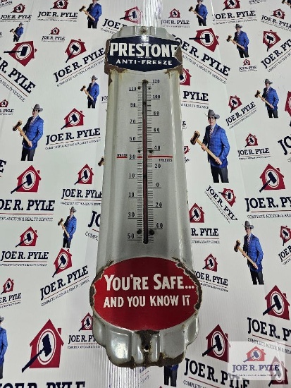 Prestone Anti - Freeze Porcelain Thermometer