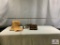 [207] Two McKeever Pattern Ammo Boxes, Metal Object, Canvas Gun Sleeve and Two metal cleaning/