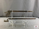 [97] Two US Civil War Era Socket Bayonets with Scabbards
