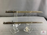 [108] Two British Lee-Enfield Pattern 1907 Bayonets, no Sheaths