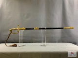 [76] German Reproduction US M1852 Naval Officer's Sword with Scabbard.