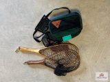 [197] Angler's Lot: 2 nets and angler's bag