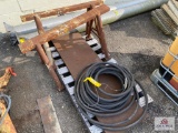 Steel Plate, Steel Saw Horses, Cable