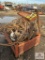 Metal Basket w/Misc, Crane Cables, Pulley