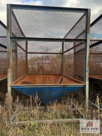 Metal Sorting Bin w/ Bottom Chutes