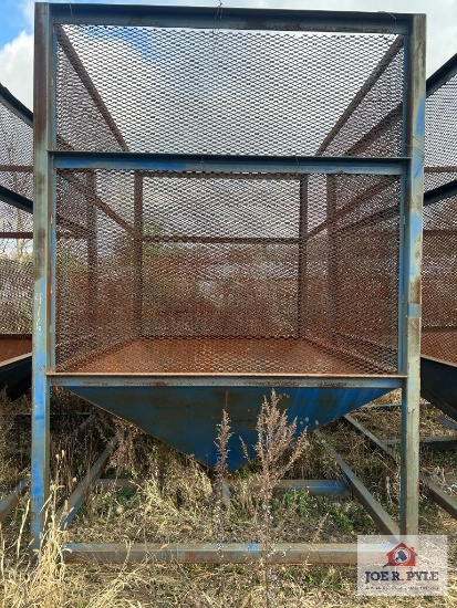 Metal Sorting Bin w/ Bottom Chutes